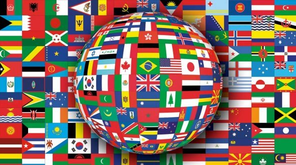 world flags animated